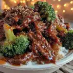 slow cooker beef and broccoli - featured image