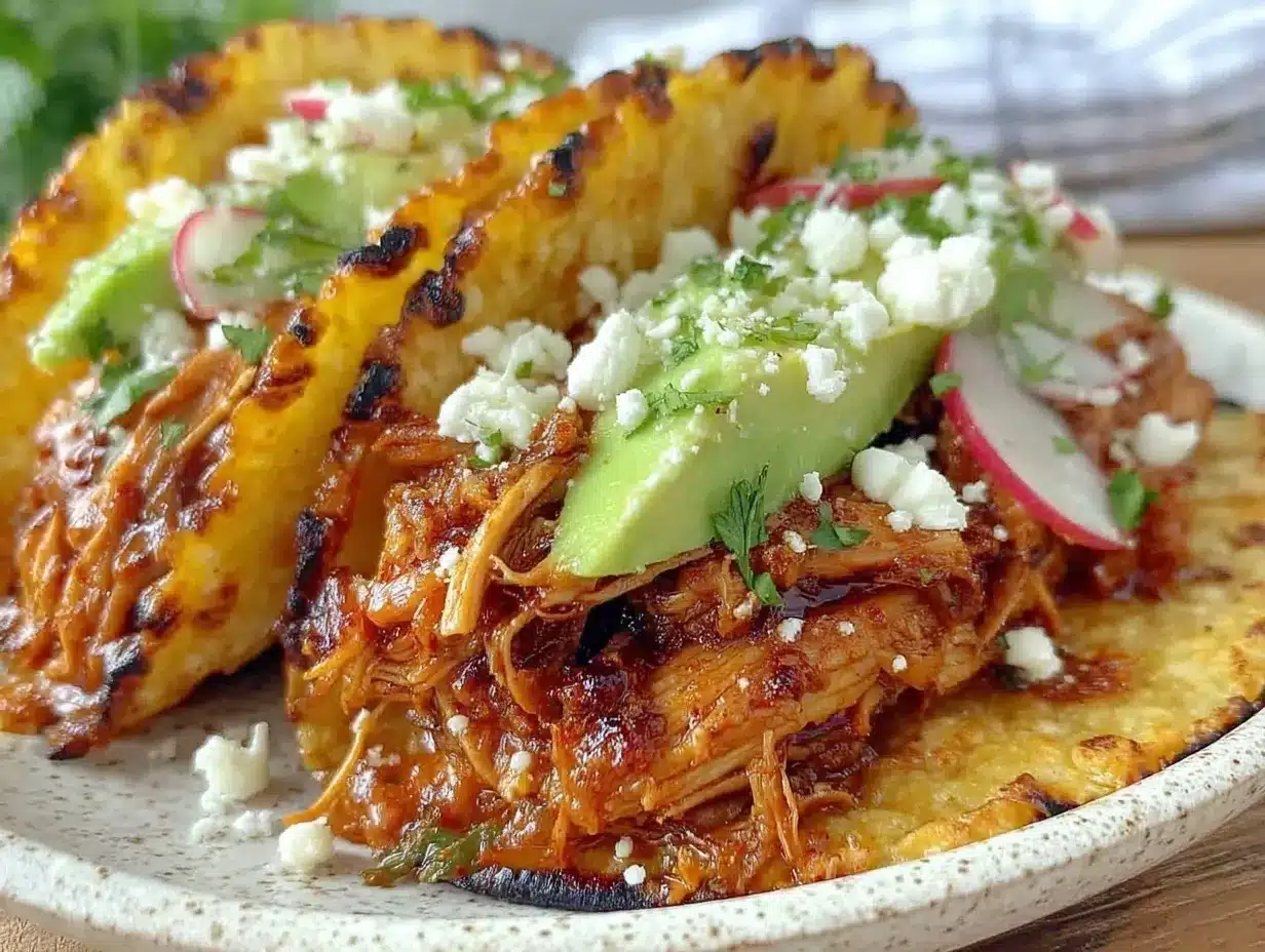 slow cooker chicken breast tacos preparation steps
