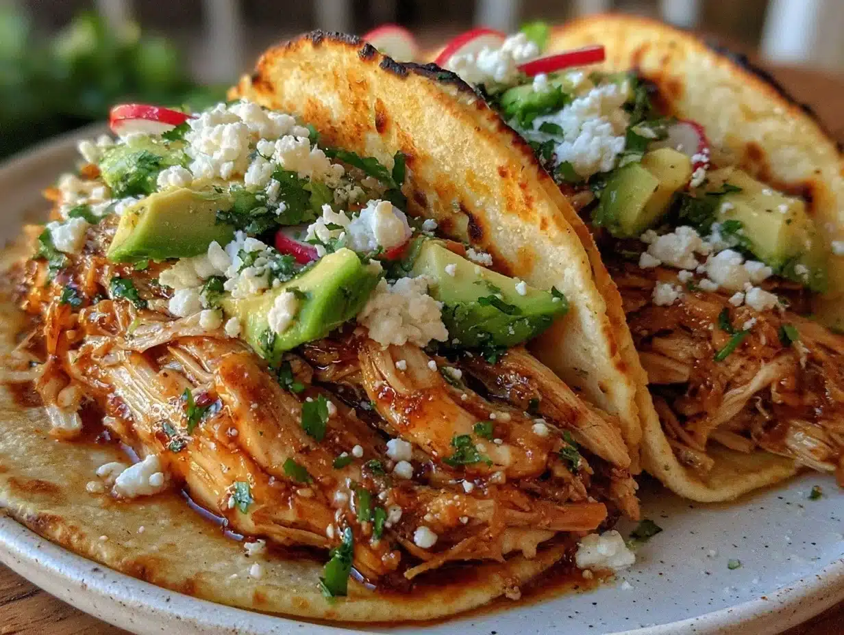 slow cooker chicken breast tacos - featured image
