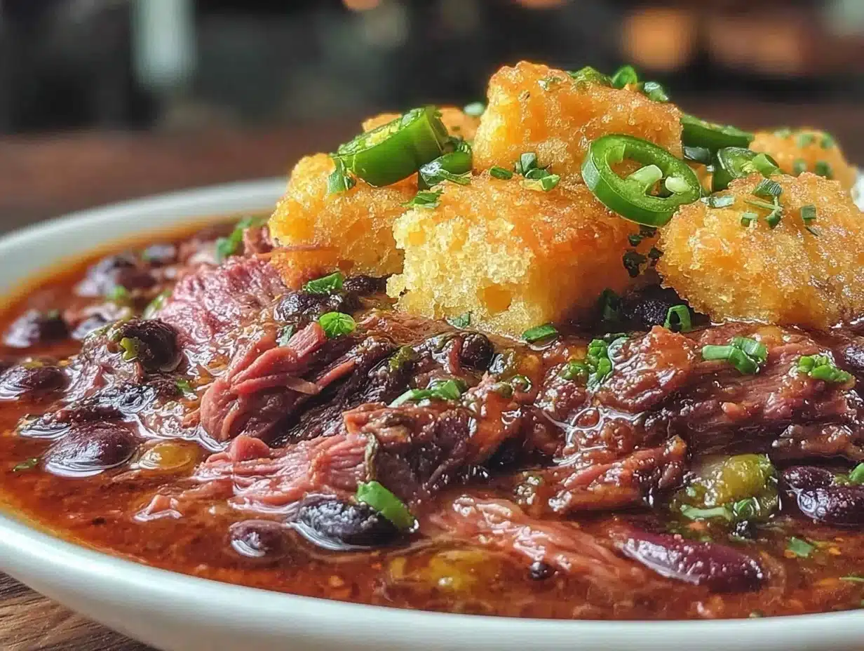 smoked brisket chili - featured image