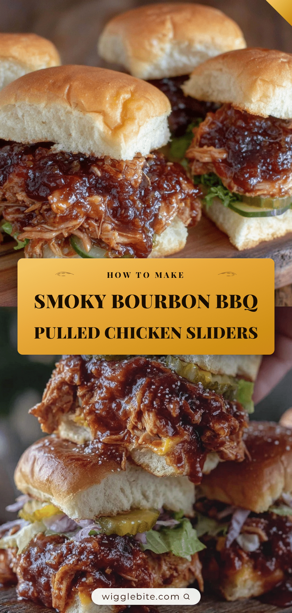 smoky bourbon bbq pulled chicken sliders recipe