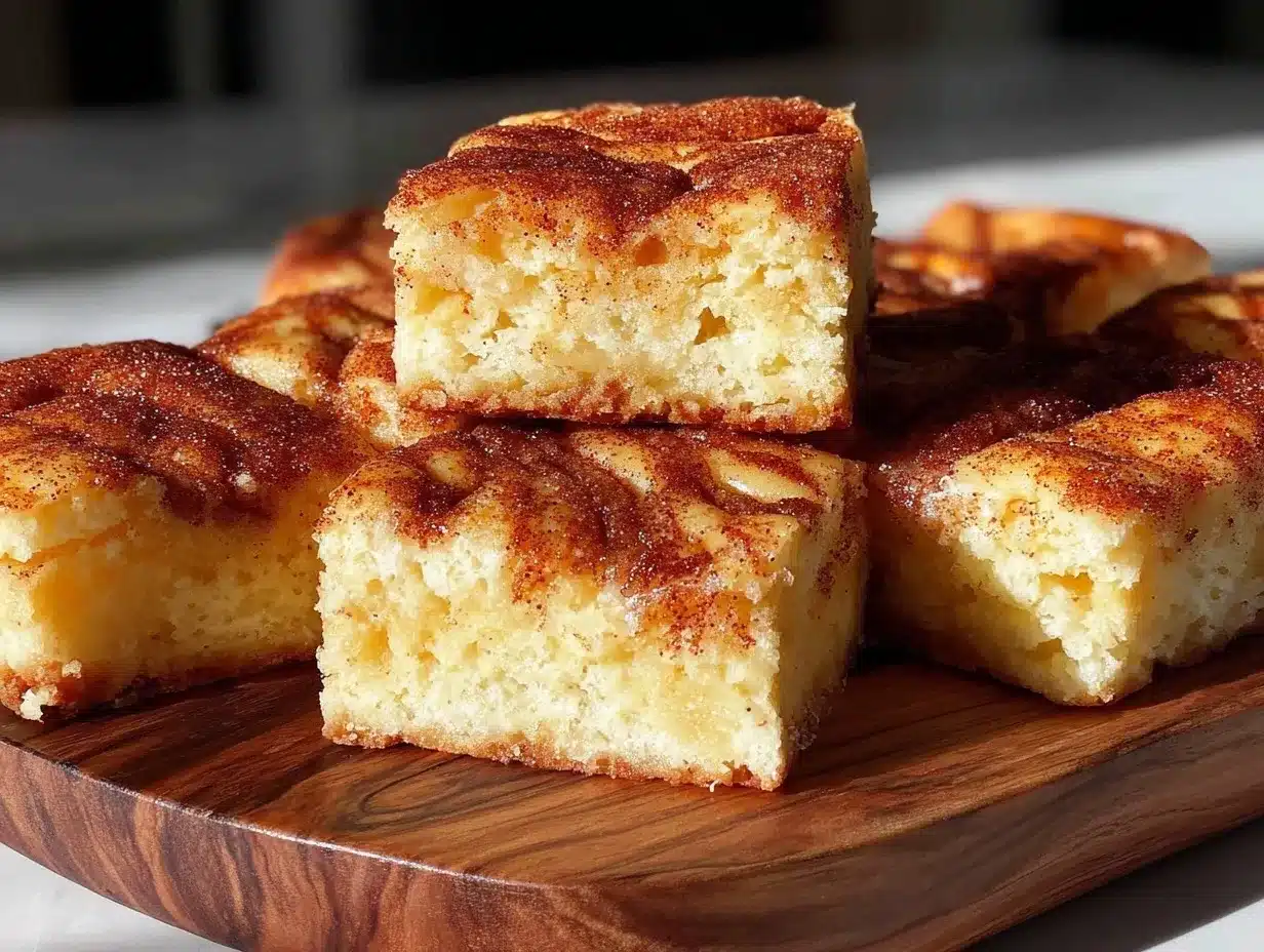 soft baked snickerdoodle bars preparation steps