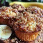 sourdough discard banana muffins - featured image