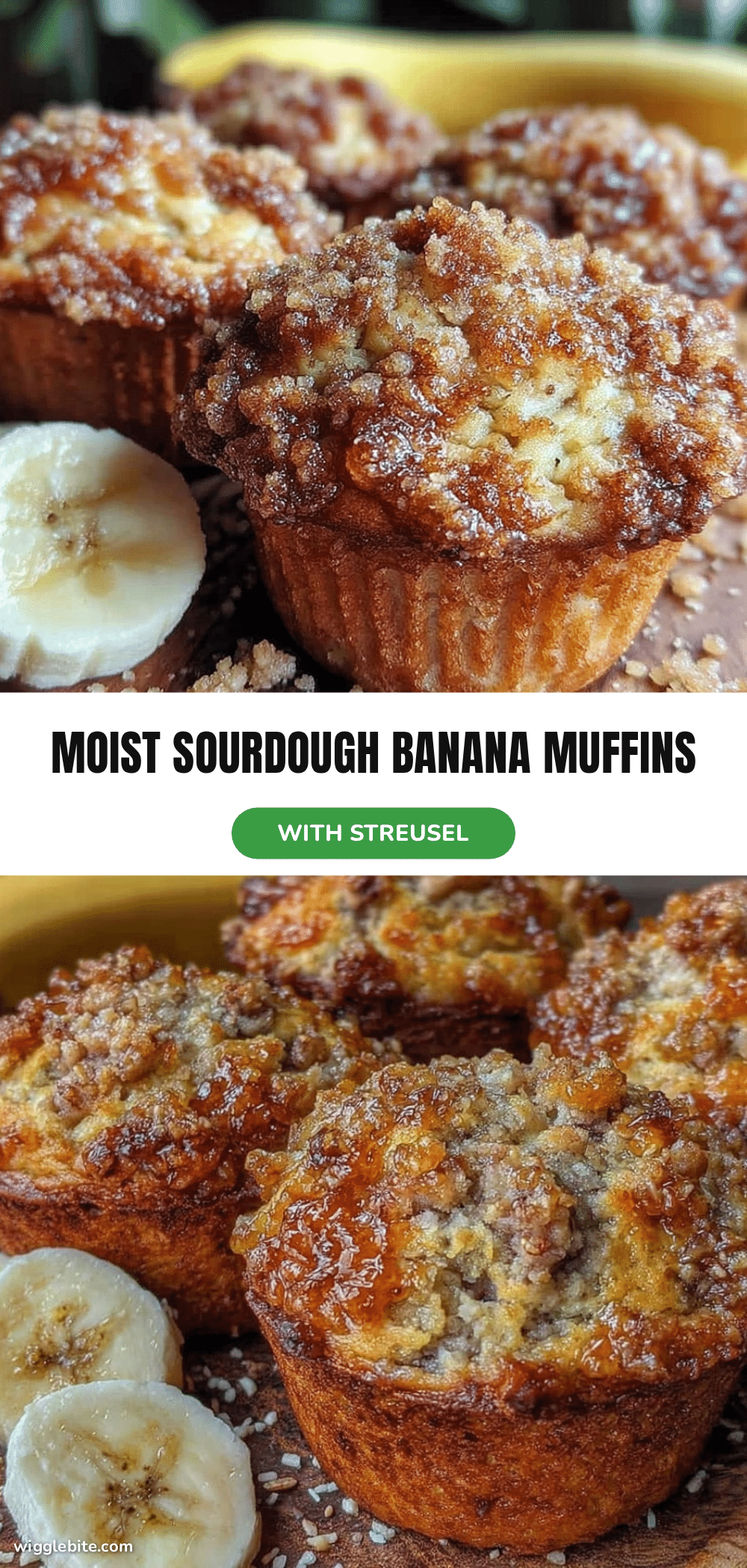 sourdough discard banana muffins recipe