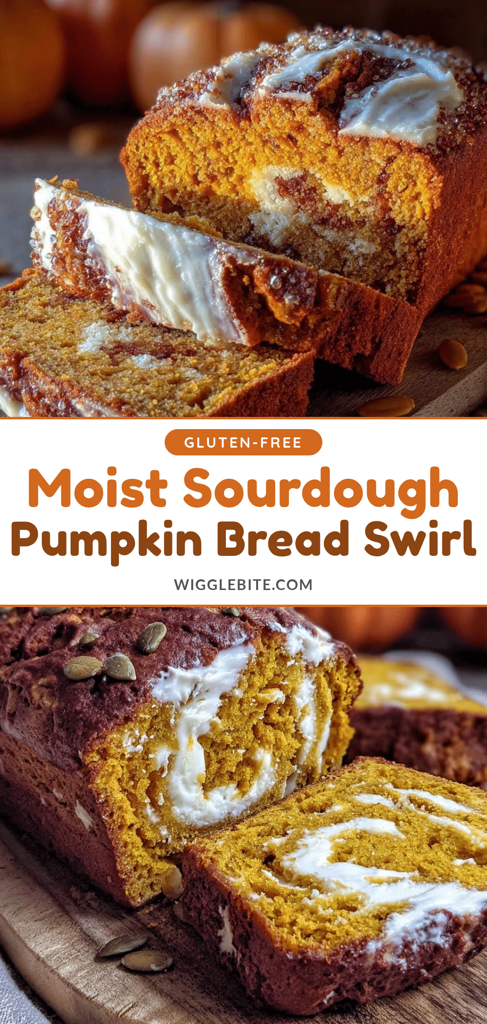 sourdough pumpkin bread with cream cheese swirl recipe
