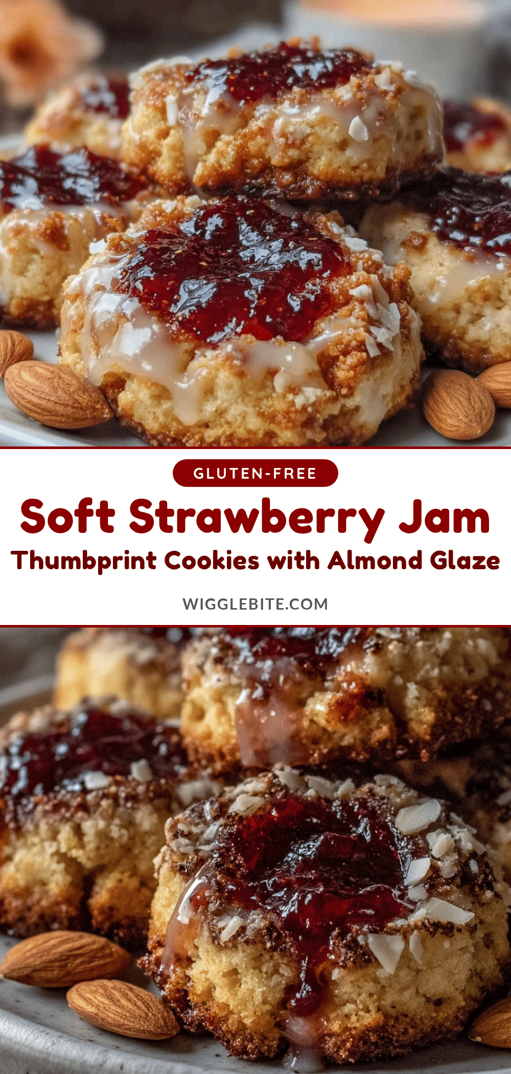 strawberry jam thumbprint cookies recipe