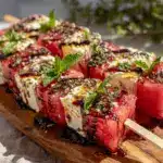 watermelon feta skewers - featured image